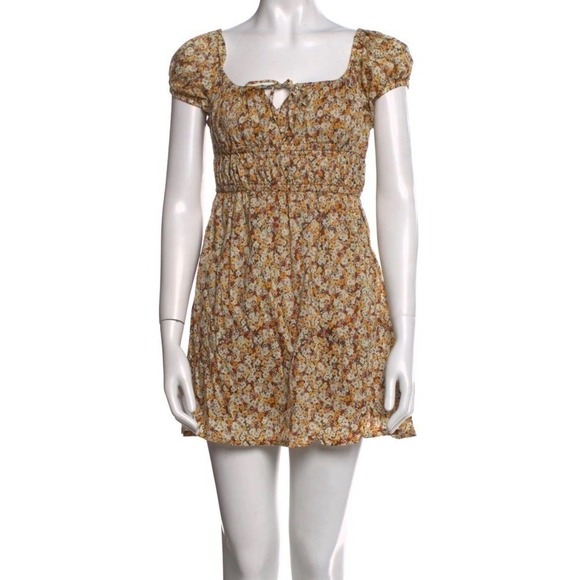 FAITHFULL THE BRAND Viola Edelyn Jennifer Lawrence Floral Mini Babydoll Dress 2 - Picture 2 of 10